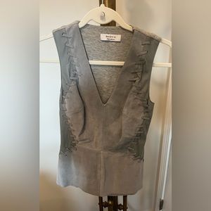Bailey44 gray suede vest